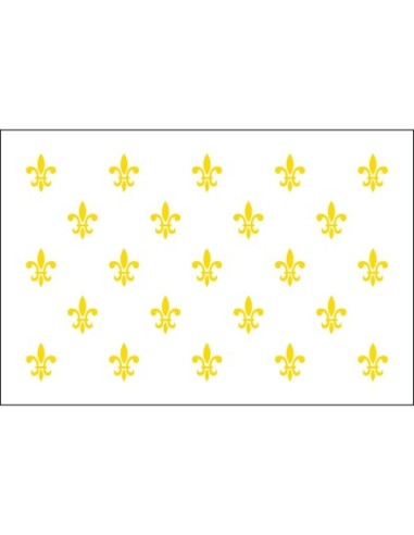 Fleur-De-Lis (White23) 3' x 5' Outdoor Nylon Flag