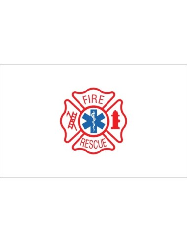 Fire Rescue 3' x 5' Outdoor Nylon Flag