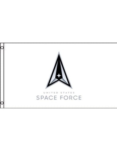 US Space Force Logo 3' x 5' Nylon Flag - White