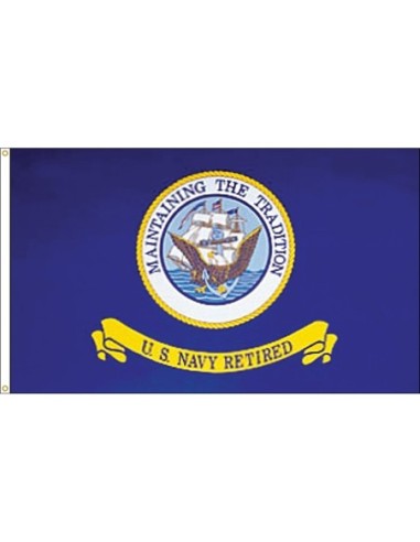 3' x 5' US Navy Retired Flag Polyester