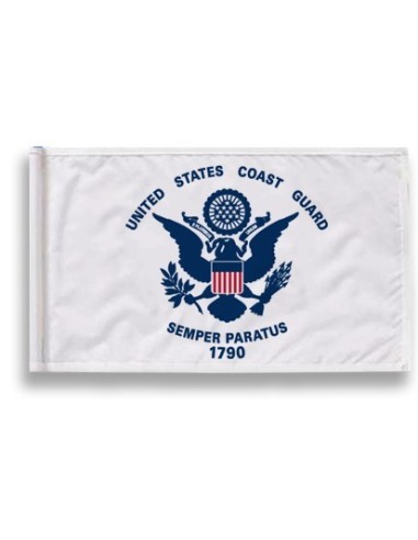 3' x 5' Coast Guard Indoor Flag With Pole Hem Only