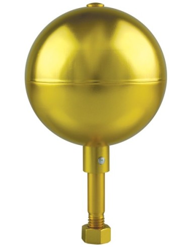 3" Gold Anodized Aluminum Ball Ornaments