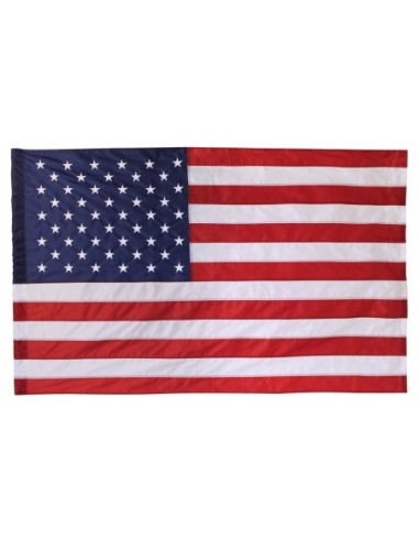 2 1/2' x 4' U.S. Nylon Indoor / Parade Flag - No Fringe