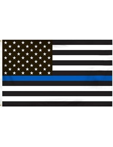 USA Thin Blue Line 3' x 5' Nylon Flag