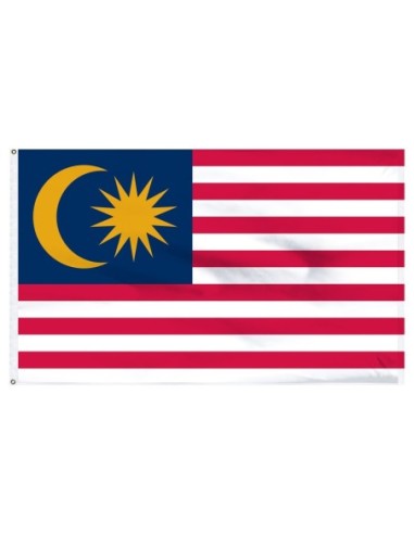 Malaysia 3' x 5' Outdoor Nylon Flag