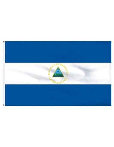 Nicaragua 3' x 5' Outdoor Nylon Flag
