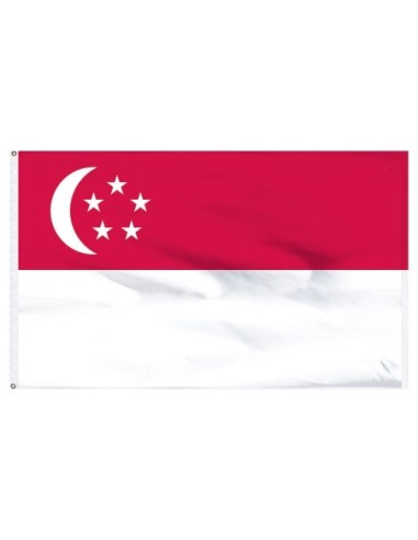 Singapore 2' x 3' Indoor Polyester Flag