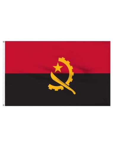Angola 3' x 5' Indoor Polyester Flag