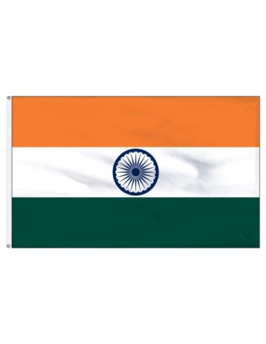 India 5' x 8' Outdoor Nylon Flag