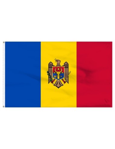 Moldova 5' x 8' Outdoor Nylon Flag