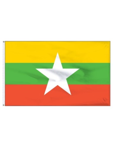 Myanmar (Burma) 5' x 8' Outdoor Nylon Flag