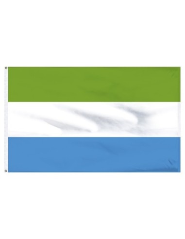 Sierra Leone 5' x 8' Outdoor Nylon Flag