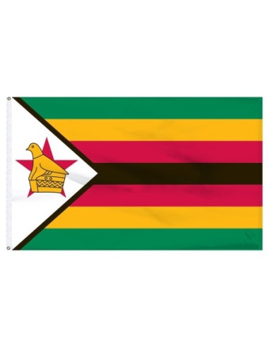 Zimbabwe 5' x 8' Outdoor Nylon Flag