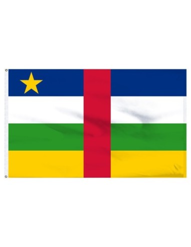 Central African Rep 3' x 5' Indoor Polyester Flag
