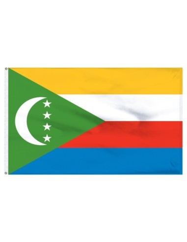 Comoros 3' x 5' Indoor Polyester Flag