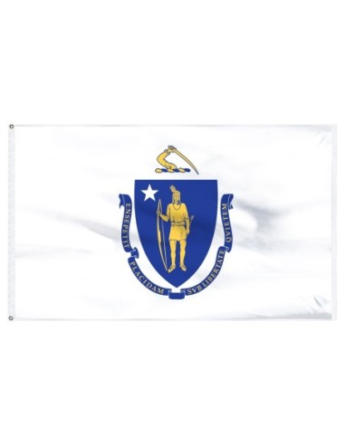 Massachusetts  3' x 5' Outdoor Nylon Flag