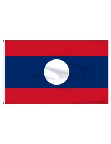 Laos 3' x 5' Indoor Polyester Flag