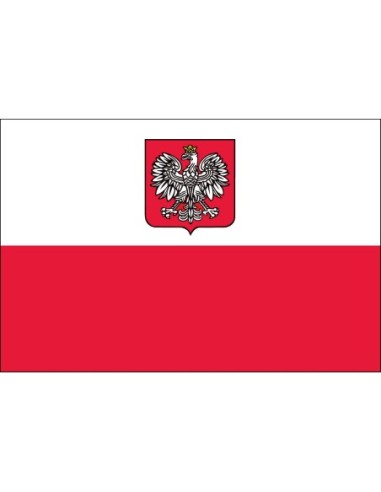 Poland w/ Eagle 3' x 5' Indoor Polyester Flag