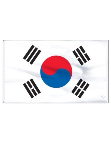 South Korea 3' x 5' Indoor Polyester Flag