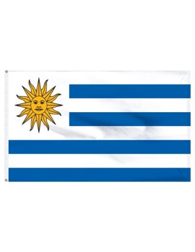 Uruguay 3' x 5' Indoor Polyester Flag