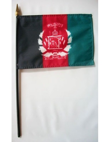 Afghanistan 4" x 6" Mounted Flags