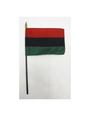 African-American 4" x 6" Mounted Flags