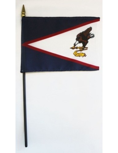 American Samoa 4" x 6" Mounted Flags