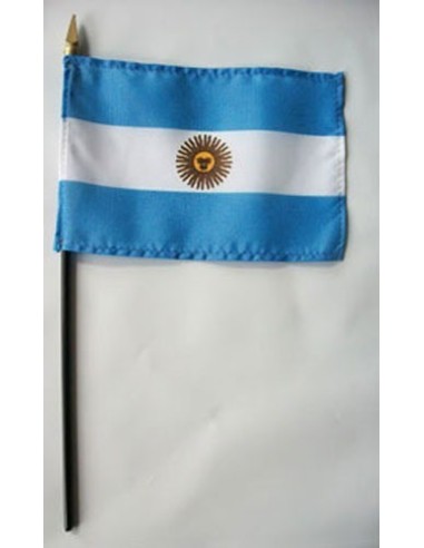 Argentina 4" x 6" Mounted Flags