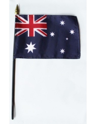 Australia 4" x 6" Mounted Flags