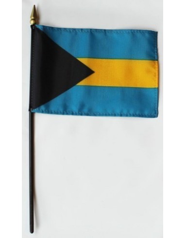 Bahamas 4" x 6" Mounted Flags