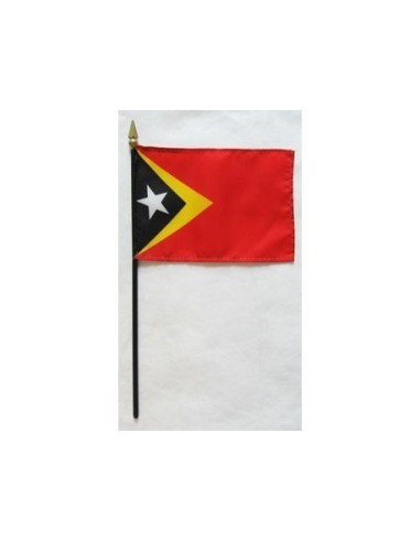 East Timor 4" x 6" Mounted Flags