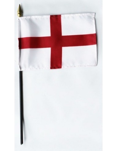 England (St. George's Cross) 4" x 6" Mounted Flags