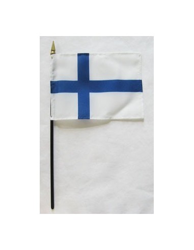 Finland 4" x 6" Mounted Flags