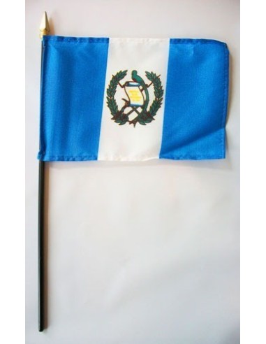 Guatemala 4" x 6" Mounted Flags
