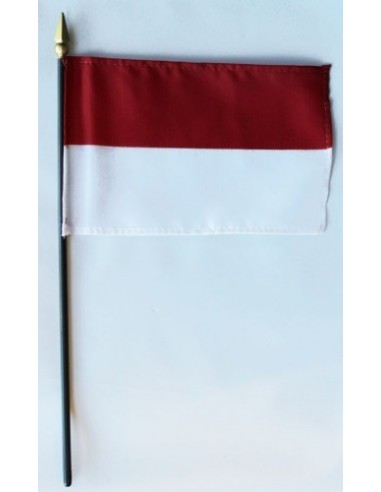 Indonesia 4" x 6" Mounted Flags