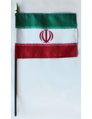 Iran 4" x 6" Mounted Flags