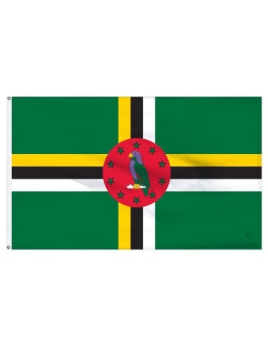 Dominica 2' x 3' Indoor Polyester Flag