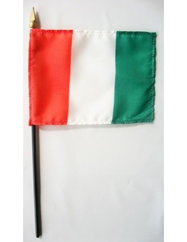 Ivory Coast (Cote D'Ivoire) 4" x 6" Mounted Flags