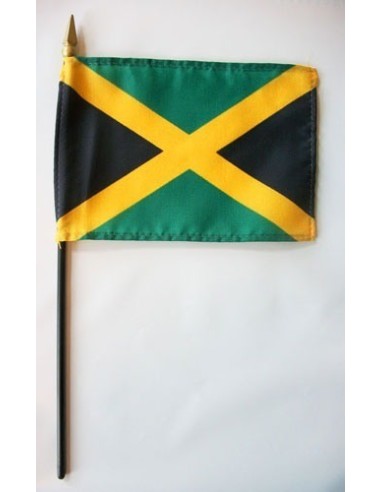 Jamaica 4" x 6" Mounted Flags