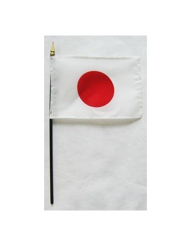 Japan 4" x 6" Mounted Flags