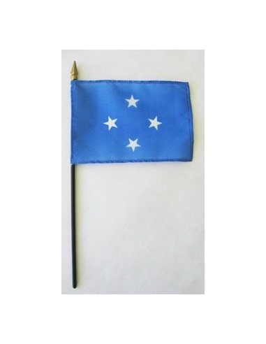 Micronesia 4" x 6" Mounted Flags