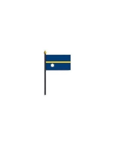 Nauru 4" x 6" Mounted Flags