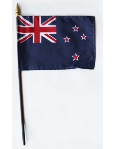 New Zealand 4" x 6" Mounted Flags