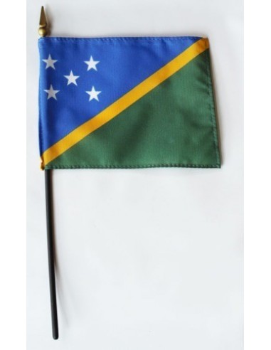 Solomon Islands 4" x 6" Mounted Flags