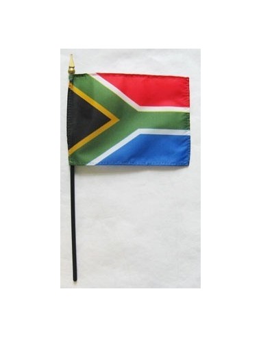 South Africa 4" x 6" Mounted Flags