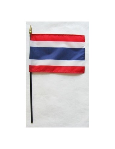 Thailand 4" x 6" Mounted Flags