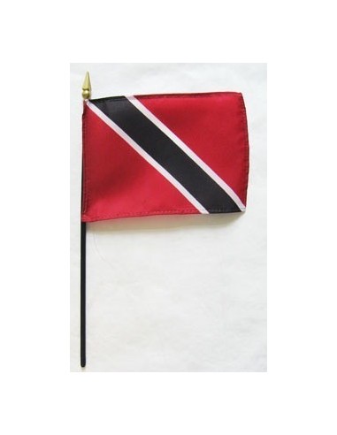 Trinidad & Tobago 4" x 6" Mounted Flags