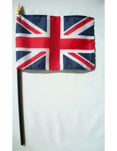 United Kingdom 4" x 6" Mounted Flags