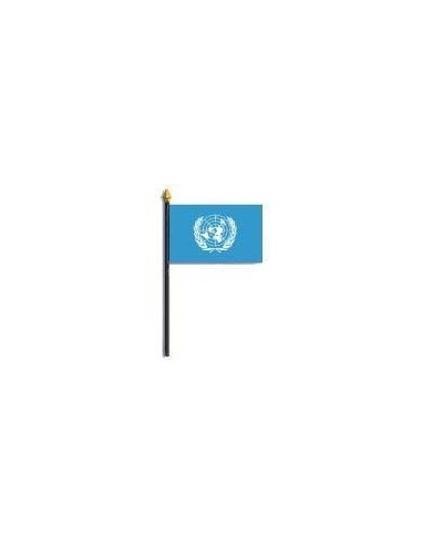 United Nations 4" x 6" Mounted Flags