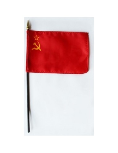 USSR 4" x 6" Mounted Flags